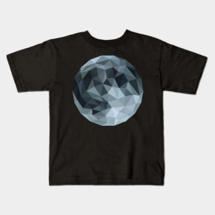 Low Poly Full Moon Kids T-Shirt